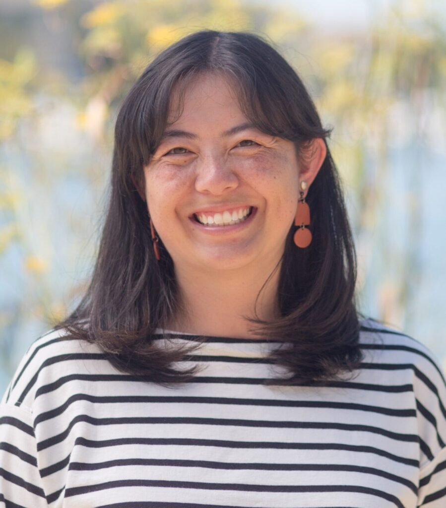 A close-up portrait of Bike East Bay staff member Chelsey Prewitt