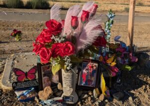 Linda Wooldridge memorial on Lone Tree Way and Sagebrush, Antioch CA.